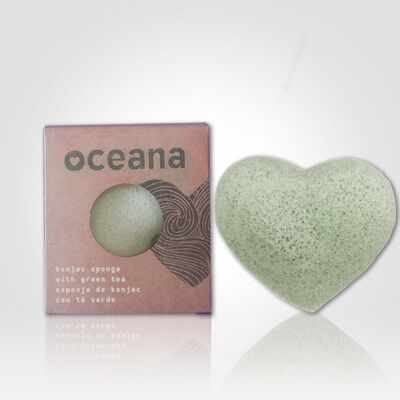 Konjac Sponge with Biodegradable Green Tea