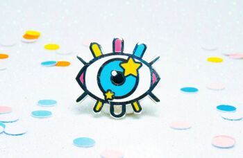 Épingle en émail dur pour les yeux, cadeau pour artistes, designers et créatifs 2