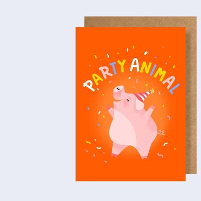 Party animal greeting card