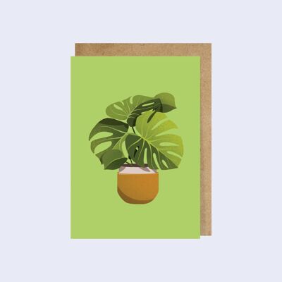 Carte de voeux de plante, carte de remerciement de plante, carte d'amant de plante