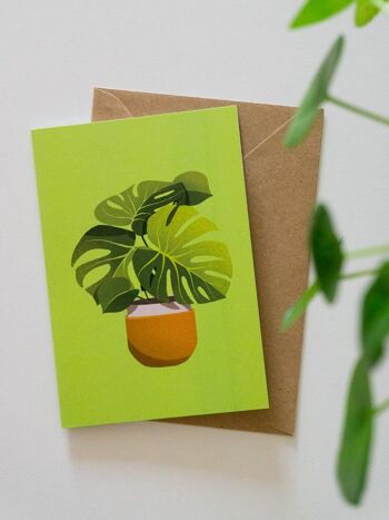 Carte de voeux de plante, carte de remerciement de plante, carte d'amant de plante 2