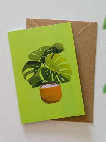 Carte de voeux de plante, carte de remerciement de plante, carte d'amant de plante 4