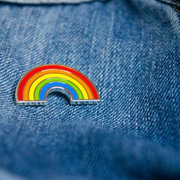 Broche en émail arc-en-ciel de fierté, broche LQBT, broche Queer, broche drapeau 2