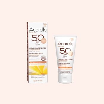 ACORELLE CRÈME SOLAIRE TEINTÉ SPF 50 - couleur claire 1