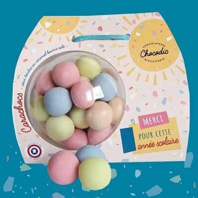 CHOCODIC - BALLOTIN BALL 8cm CONFECTIONERY AND CHOCOLATE - GIFT END OF SCHOOL YEAR SCHOOL to choose Master, Mistress or ATSEM version