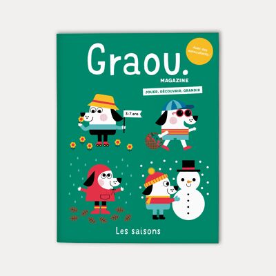 Magazine Graou 3 - 7 years old, issue Les Saisons
