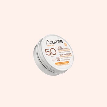 ACORELLE Crème Solaire Solide SPF50+ Certifiée Bio 1