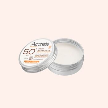 ACORELLE Crème Solaire Solide SPF50+ Certifiée Bio 2