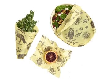 Bee's wrap pack de 3 assortis Into the Woods