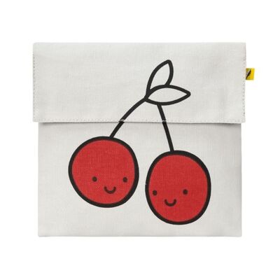Fluf bags - Flip Snack Sack - Cherries Red