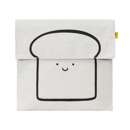 Fluf bags - Flip Snack Sack - Happy Bread Black