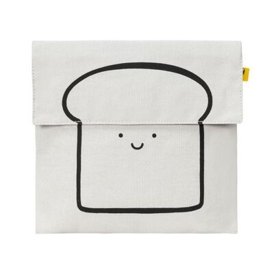 Sacs Fluf - Flip Snack Sack - Happy Bread Noir