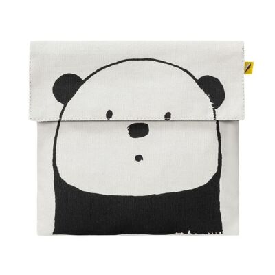 Fluf bags - Flip Snack Sack - Panda/Negro