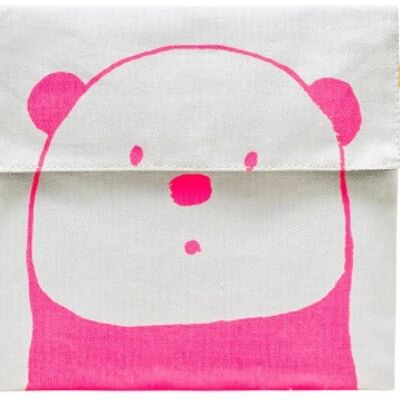 Fluf bag - Flip Snack bag - Panda/Rosa