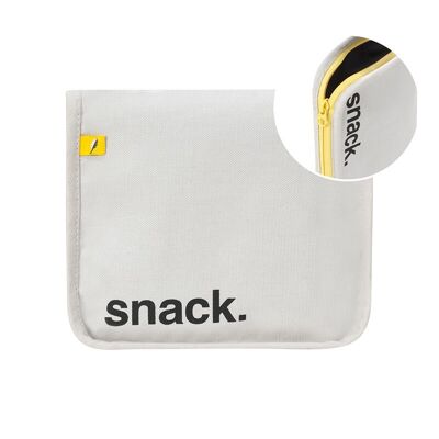 Snackmat - Zwart con gele ritssluiting