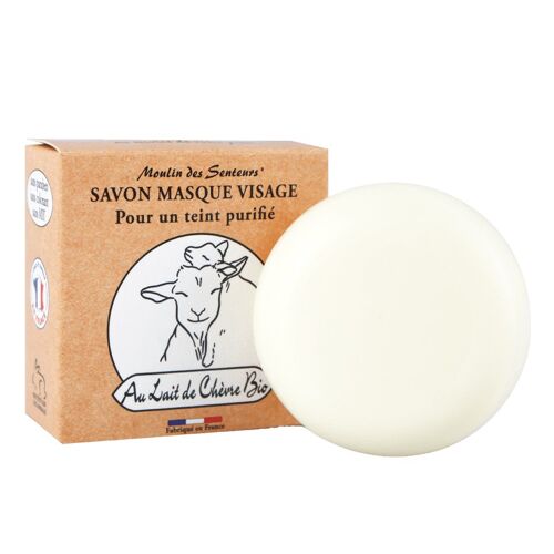 Savon masque au lait de chèvre bio 100g