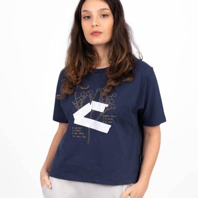 Camiseta Hierba Azul Marino