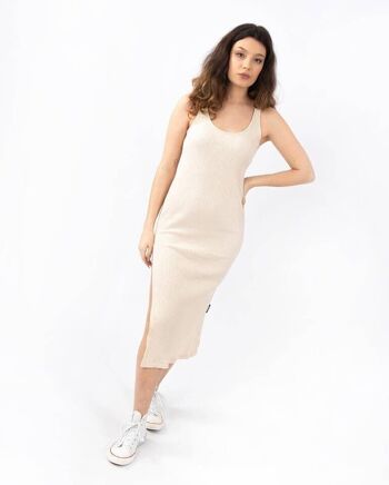 Robe Fluide Beige 1