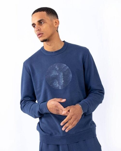 Sweatshirt Texture Navy