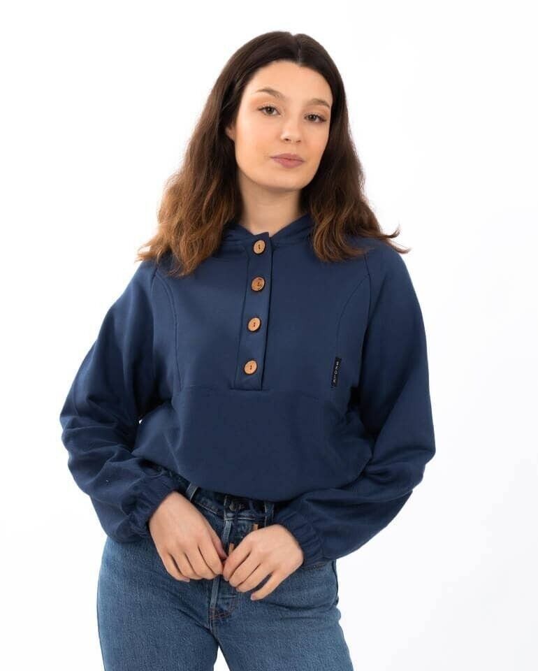 Felpa con cappuccio Cardi Navy