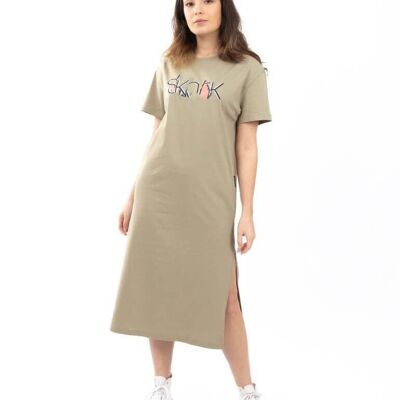 Robe T-shirt Vert