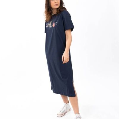 Kleid T-Shirt Navy