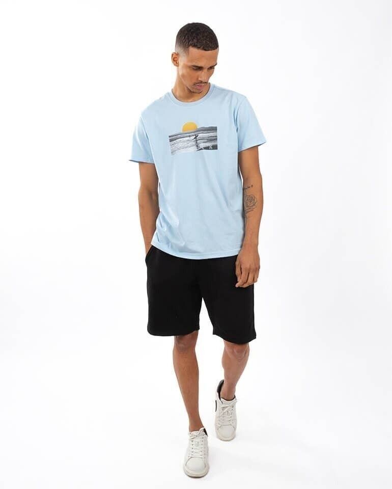 Maglietta blu tramonto