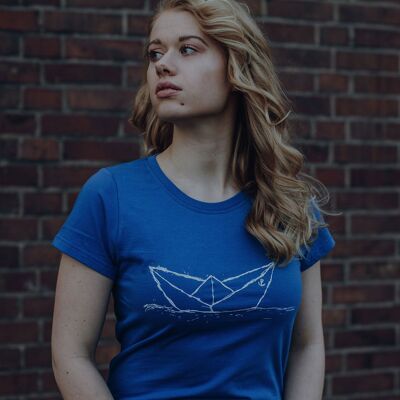 Camiseta de mujer Paperboat ILI01 delft blue