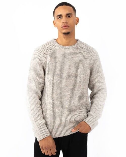 Sweater Basic Camel round neck