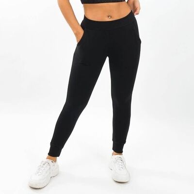 Pantalón Jogger Eslogan Negro