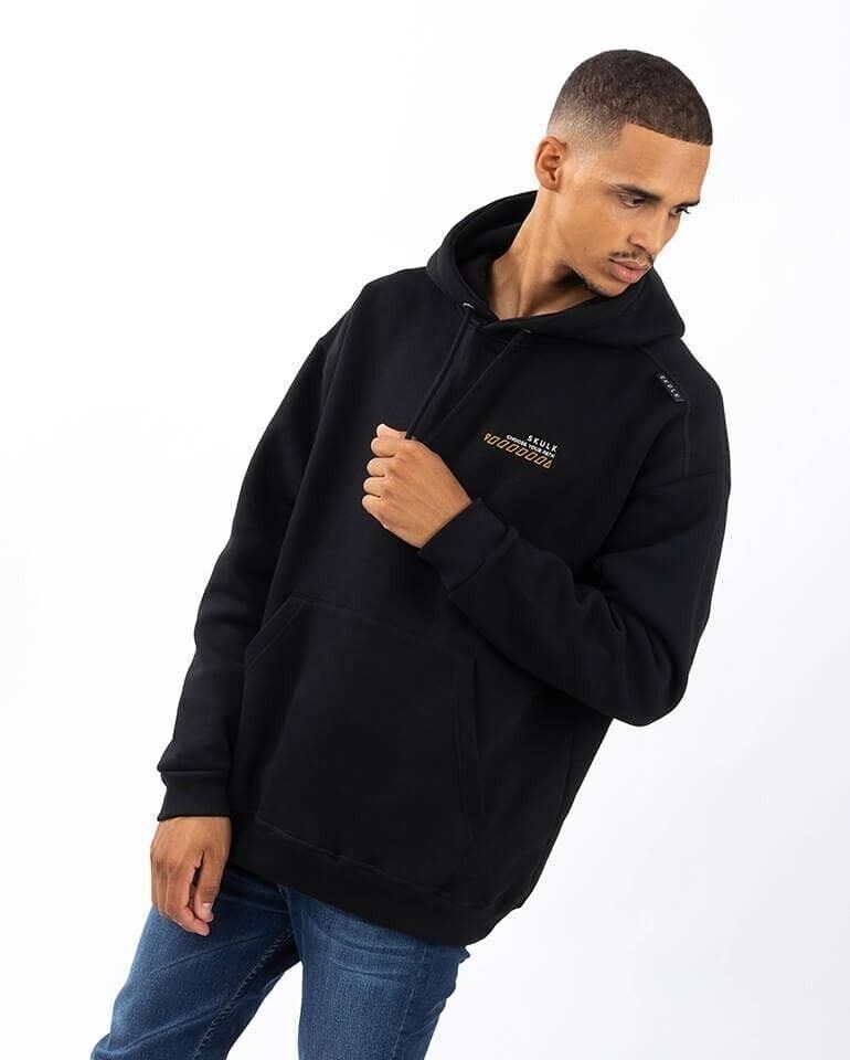 Felpa con cappuccio nera distorta