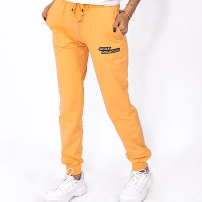 Pantaloni da jogging aderenti di colore arancione