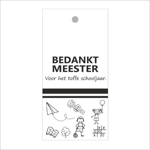 Cadeaukaartjes - Bedankt meester