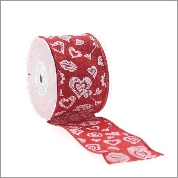 Ruban coeur – 63mm x 10 mètres