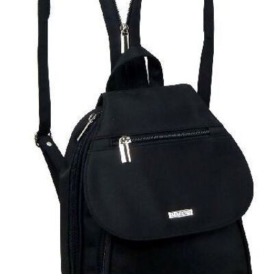 Microfiber backpack in black