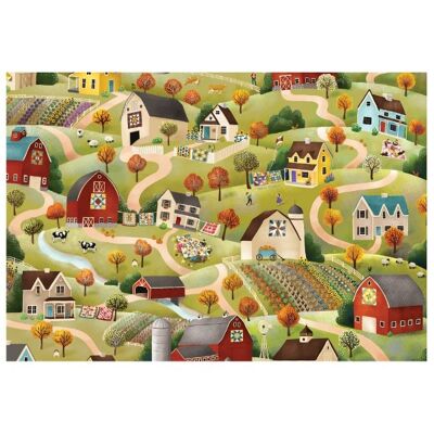 Folks on the Hill, 150 pcs mini jigsaw puzzle for adults