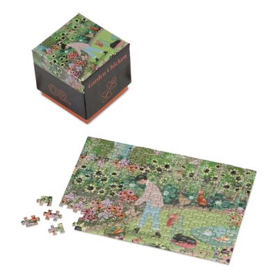 Garden Chicken, 150-teiliges Mini-Puzzle für Erwachsene