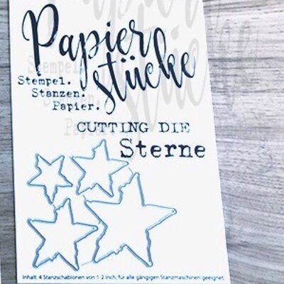 Pieces of paper Clearstamp set: Christmas stars including matching punches