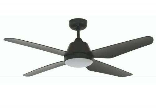 Lucci air - Airfusion Aria Deckenventilator mit Fernbedienung und LED Licht, Schwarz