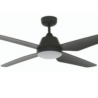 Lucci air - Airfusion Aria ceiling fan with remote control and LED light, black