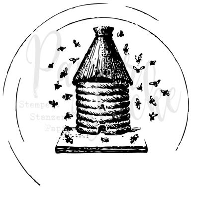 Beehive (1) - 2 inch, unmounted rubber stamp only