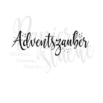 Advent Magic - 3 inch, rubber stamp only, unmounted