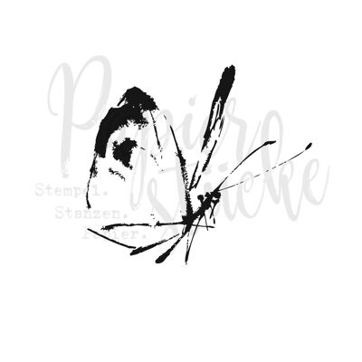 Farfalla - 2 pollici, solo timbro di gomma smontato