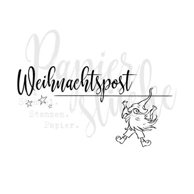 Wichtelpost - 3 pulgadas, solo sello de goma sin montar