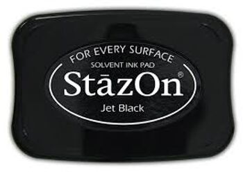 Tampon encreur StazOn noir de jais