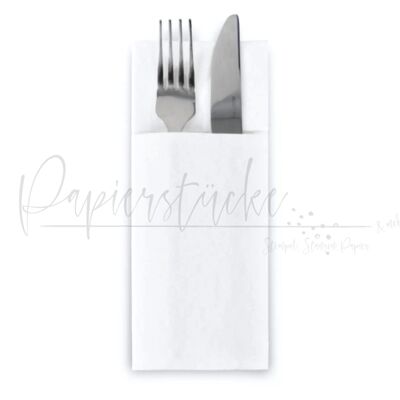 Cutlery bag/serviette for stamping