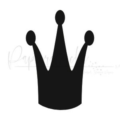 Crown 4 - 0.5 inches, rubber stamp only unmounted