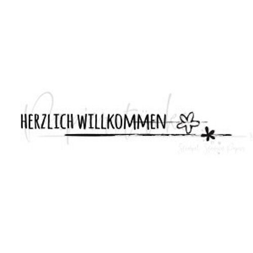 Herzlich Willkommen - 3 Inch, nur Stempelgummi unmontiert