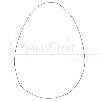 Easter Egg Mini Stamp - 1/2 inch, unmounted rubber stamp only
