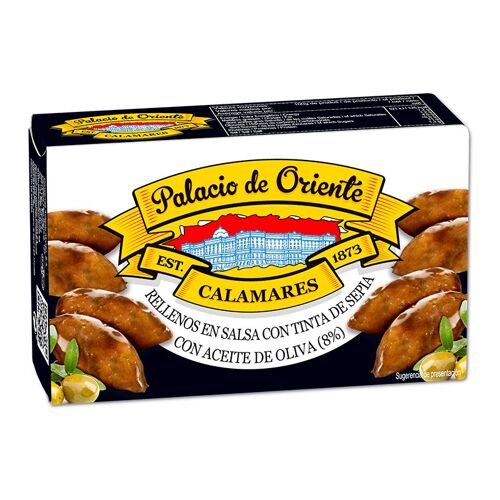 Calamares Rellenos en Salsa con Tinta de Sepia con Aceite de Oliva 111g